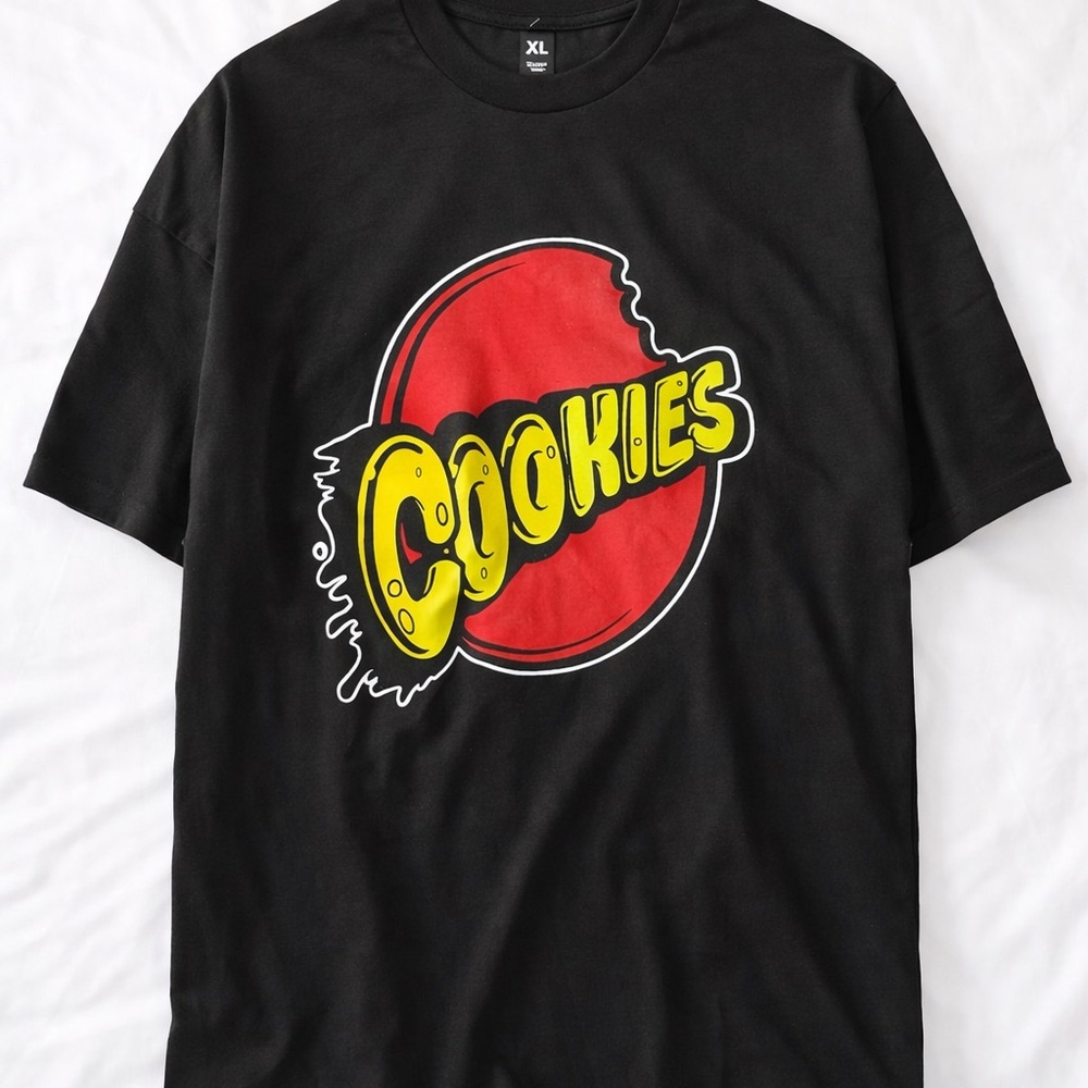 Cookies Logo Graphic T Shirt XL Black Streetwear Mens Tee Bay Area